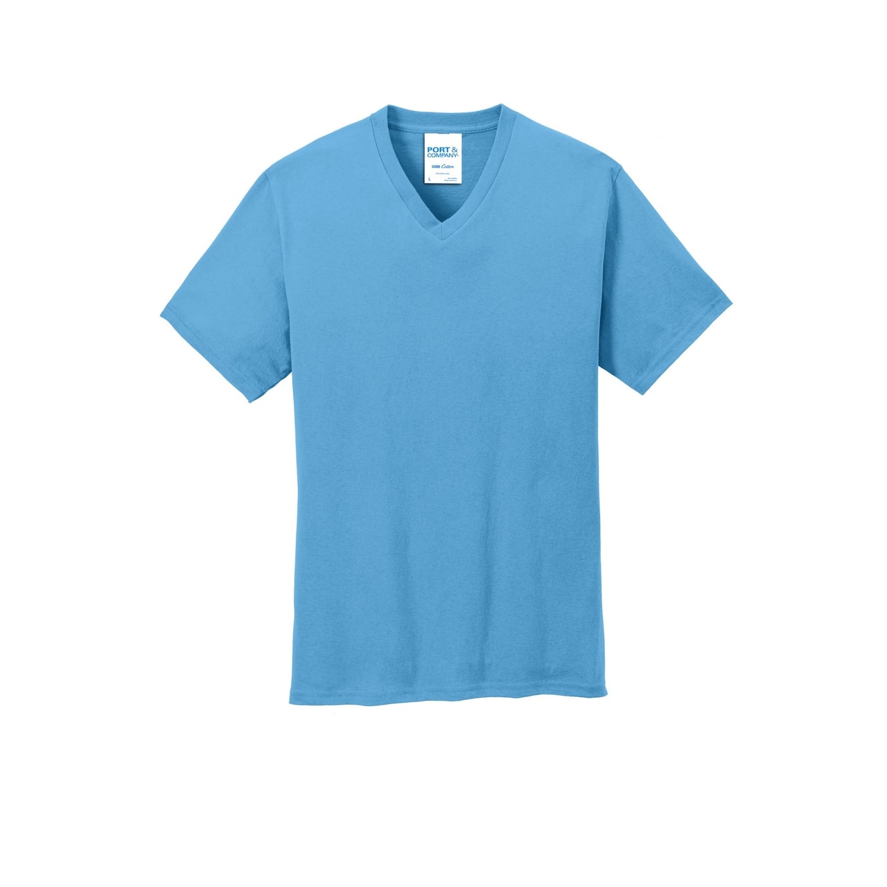 Port & Company® Men's Core Cotton V-Neck T-Shirt